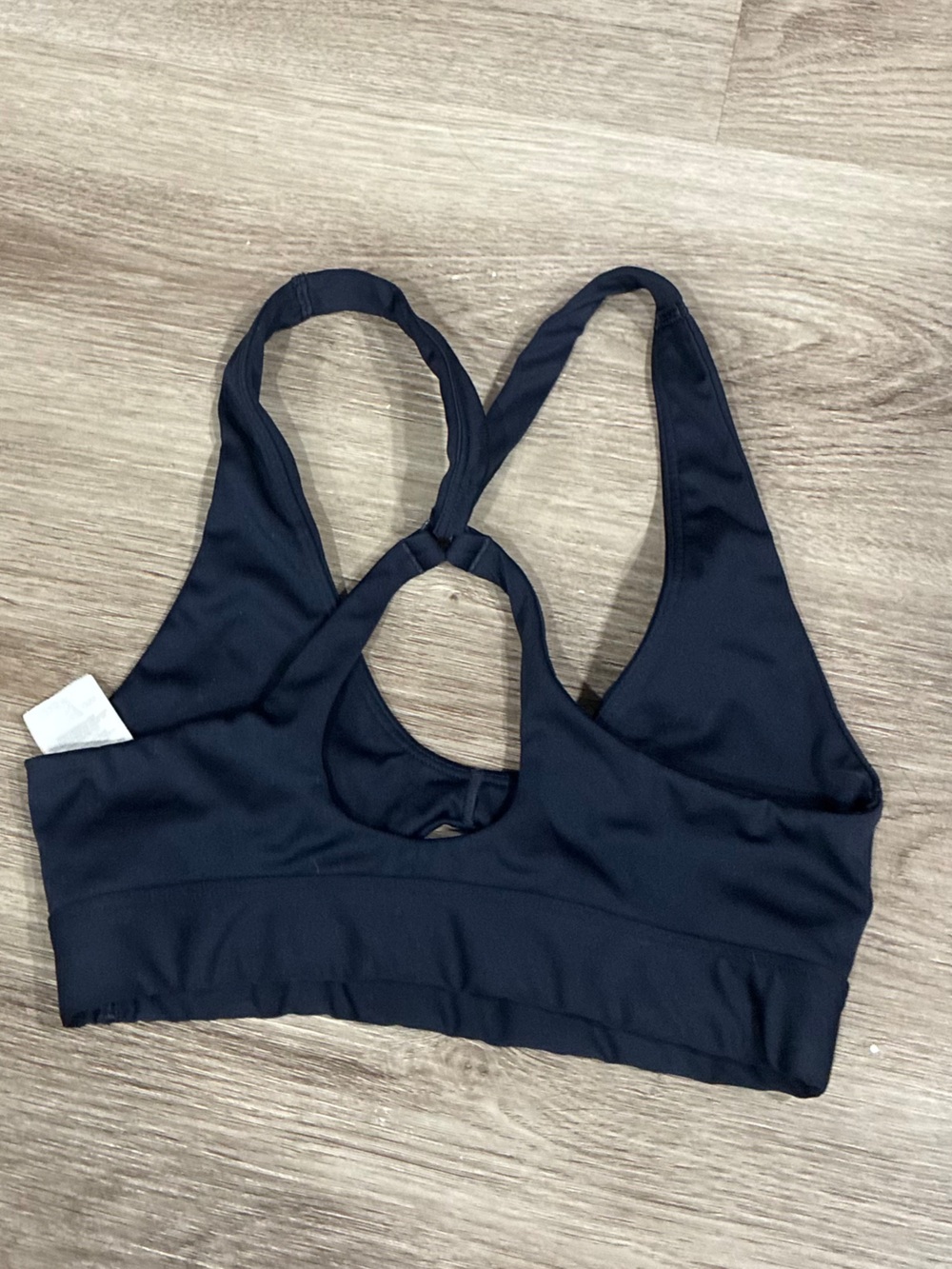 Gymshark Women’s Navy Blue Peek A Boo Sports Bra